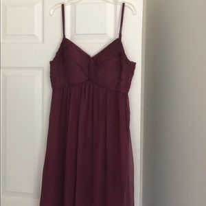 BHLDN burgundy dress